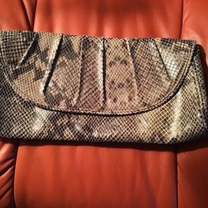 Banana Republic Snakeskin Clutch Bag
